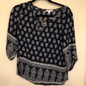 AGACI PATTERNED BLOUSE